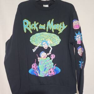 Rick and Morty black sweatshirt men's medium-new